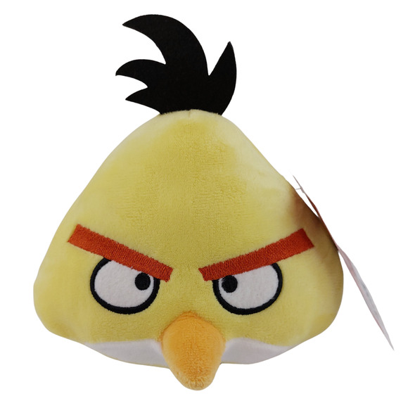 Angry Birds Yellow Chuck Plush Toy Stuffed Animal 5” Rovio Soft Doll New w/ Tag - Picture 1 of 12